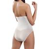sesto senso Intimo Modellante Donna Mutande Vita Alta Senza Cuciture Dimagrante (M, Bianco)