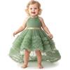 Lito Angels Children's Apparel Lito Angels Abito da Cerimonia Principessa per Bambina, Verde, 3 Anni 104
