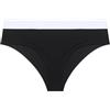YAMAMAY - Bikini Parte Bassa Taglio Classico, Donna, Sculpt Fashion, Nero con Dettagli in Bianco, monocromo