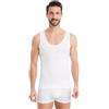 FINN Canottiera Uomo Senza Maniche Taglie Grandi - Modal Traspirante | La stessa vestibilità su tutta la gamma, fino alla 5XL, con lo scalfo che non si apre. Bianco, color carne o nero.