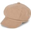 styleBREAKER Berretto a Palloncino Donna Effetto camoscio | Berretto Baker Boy stile anni 20. Visiera 5,5 cm, fascia tergisudore, cordino regolabile (fino a 58 cm).