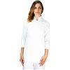 tessile astorino Ricamo 0 - Giacca Cuoco da Cucina - Casacca Chef Donna - Bianca - Made in Italy (XXL)