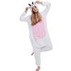 ULEEMARK Kigurumi Pigiama Anime Cosplay Halloween Costume Attrezzatura Adulto Animale Onesie Unisex, Capra per Altezze da 140 a 187 cm