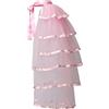 GRACEART - Sopragonna/sottogonna in stile vittoriano steampunk con cintura, Rosa, Taglia unica
