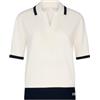 Liu Jo Maglia Donna TA5093 (IT, Testo, M, Regular, Regular, White/Navy Blue)