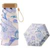 Meichoon UPF50+ Protezione UV Ombrello da viaggio compatto e leggero Mini portatile antivento Forte impermeabile Pieghevole Ombrellone da sole Alla moda Design floreale per le donne