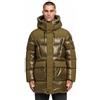 STONE HARBOUR Giacca invernale da uomo (S-3XL) - effetto opaco lucido, cappuccio regolabile - N122, cachi, L