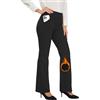 Desol Pantaloni da lavoro da donna foderati in pile per l'inverno, impermeabili, termici, con 4 tasche, pantaloni per il freddo