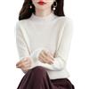 Generic Maglioni in cashmere per donne, 100% cashmere a maniche lunghe con collo tondo, morbido, caldo, pullover leggero in maglia