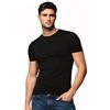 Intimitaly ALVIERO MARTINI - Magliette Intime Uomo (Pacco da 3) Manica Corta, Girocollo, Cotone Bielastico, Effetto Modellante, Confezione Bianche o Nere o Blu Multicolore