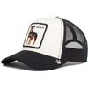 Goorin Bros. The Baddest Boy Dog White Black A-Frame Adjustable Trucker cap - One-Size