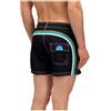 SUNDEK Costume Uomo M504BDRT300 Nero Corto Vita Elastica Poliestere Riciclato Repreve PE24 M