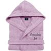 Cieffepi Home Collections Solo Mio Basic Accappatoio Personalizzato con Cappuccio in Morbida Spugna idrofila di Puro Cotone (XL, Rosa)