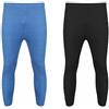 Tesmark 2 paia di pantaloni lunghi termici da uomo, in morbido tessuto elasticizzato, biancheria intima calda, intimo invernale leggero, taglia S-6XL, Nero e blu, 5XL