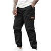 Generico Pantaloni Cargo Uomo Multitasche Cerniera Sottile Pantaloni da Combattimento Pantaloni da Lavoro Impermeabile Pantaloni Militari Tattici Pantaloni da Lavoro Impermeabili Uomo