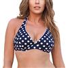 Merry Style Top Bikini Donna 74RN24 (Blu Scuro/Puntini, EU 90 C=IT 5 C)