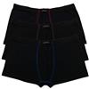 Bigdale Set x 3 Boxer Uomo Cotone Elasticizzato | Mutande Uomo Taglie Forti 3XL-10XL | Boxer con Apertura Davanti | Boxer Uomo 100% Cotone | Nero/Nero/Nero, 6XL