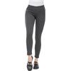 GLADYS - Leggings Eleganti Termici con Orsetto Interno e Tasche Finte - A Vita Media, Leggings Pesanti Invernali - Grigio Melange, L/XL