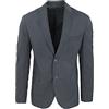 Evoga Giacca Blazer Uomo Blu Nero Grigio Slim Fit Elegante Formale Casual Cerimonia (L, Grigio Scuro)