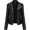 YOUCAI Chiodo Giacca in Pelle da Donna Giacca di Pelle con Borchie Giubbotto Biker in Ecopelle Giacca Motociclista con Cerniera Primavera Autunno Giubbino Corto in Finta Pelle Giubbotto Similpelle Nero XL