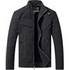 WenVen Giacca Uomo Militare Antivento in Cotone Giubbotto Leggero Autuannale Cappotto Tempo Libero Casuale Giaccone con Zip