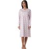 KAREL Camicia da Notte Puro Caldo Cotone Donna Taglie Forti Profumatore Saggio in Omaggio Azzurro 54