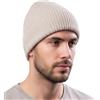 Maglifilo Cappello Uomo Invernale 100% Cashmere - Berretto Uomo Puro Cashmere, Morbido e Caldo - Filato Pregiato per Stile Elegante e Comfort Quotidiano - Made in Italy