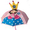 HECKBO Ombrello per Bambini - inimotivi diversi Principessa Pirata Squalo Astronauta - Ombrello per ragazzi e ragazze - Scuola e Asilo - Impermeabile e Antivento - L:59cm, Ø73cm - Ombrello a bastone