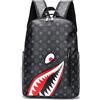 Syzplnwy Borsa da viaggio esterna per campeggio da uomo di grande capacità per il tempo libero Shark Zaino Business