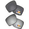 Bwake Lenti di ricambio per occhiali da sole Oakley Holbrook Mix OO9384, polarizzate, nero e argento., Holbrook Mix