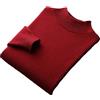 Niiyyjj Maglione da uomo in 100% lana merino a collo alto lavorato a maglia tinta unita maglione a collo alto spesso pullover casual