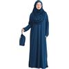 Prien Abito Musulmano da Donna con Hijab, Abaya, Set di Vestito per Preghiera Istantanea, Abbigliamento Islamico, Caftano Dubai Jilbab Burqa