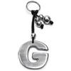 Vestopazzo portachiavi lettera.Nickel tested,lavorazione artigianale fatto a mano in alluminio 100% riciclato.Unisex (G)