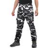 LY4U Pantaloni da Lavoro Cargo da Uomo, Pantaloni Casual da Esterno Mimetici in Cotone - Abbigliamento da Trekking da Campeggio con 10 Tasche