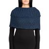 Kemailù - Melania Coprispalle Punto Diagonale in Lana Mohair - Donna (Blu)