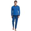 Il Granchio Pigiama Uomo Cotone Lungo, Mercerizzato, Leggero (1093 Denim, x_l)