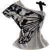 MANGMAO Emo Grunge Shirt Donne Tees Grafica Bambino Y2k Crop Top Alt Vestiti Falso Due Pezzi Manica Corta Vintage T Shirt