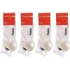 Kappa 6 | 12 paia calzini sportivi corti alla caviglia in cotone uomo donna, COLORE NERO BIANCO GRIGIO, taglie assortite dalla 36 alla 47 (IT, Numero, 42, 44, Regular, Regular, 12 PAIA BIANCO)
