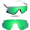 Fiskr Lenti polarizzate di ricambio compatibili con occhiali da sole Oakley BXTR OO9280, resistenti agli urti e vestibilità perfetta