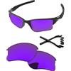 PapaViva Lenti di ricambio e kit di gomma per occhiali da sole Oakley Half Jacket 2.0 XL OO9154 62 mm, Viola Plasma, Half Jacket 2.0 XL