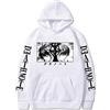 zhedu Anime Death Note Felpa con Cappuccio Stampata Lunghe Casual Harajuku Streetwear Pullover con Cappuccio Top