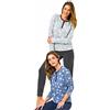 Il Granchio Pigiama Donna Invernale in Caldo Jacquard Pigiama Donna Felpato Diverse Fantasie (6030 Jeans, XL)