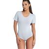 Evoni, body da donna a maniche corte, a perizoma, Azzurro, S