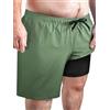 Arcweg Costume da Bagno Uomo Taglie Grandi 2XL-6XL Pantaloncini da Bagno Asciugatura Rapida con Fodera a Rete compressiva & Cintura Elastica | Boardshorts per Spiaggia, Nuoto e Sport