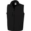SADISRLS Gilet da lavoro in softshell micropile antivento impermeabile, senza maniche, calda con cerniera, multi tasche, per viaggio, tempo libero, Tg. S-3XL (IT, Testo, 3XL, Regular, Regular, Nero)