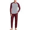 Kobilee Set Pigiama Da Uomo Felpato Invernale Manica Lunga Sleepwear Morbido Caldo Pigiama Pile Pigiama Due Pezzi Elegante Cotone Lungo Abbigliamento da Notte Lovable Leggero