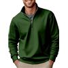 Meaunzyl Felpa Senza Cappuccio Felpa Uomo con Mezza Zip a Maniche Lunghe con Collo Alto Felpe da Lavoro Maglie Hoodies Sweatshirt Pullover Tops Felpa da Uomo, Felpa Senza Cappuccio Classica