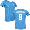 Generico Maglia Lazio Guendouzi 8 da Calcio Home, Azzurra, Stagione 2025/2026, 100% Poliestere, Manica Corta, Taglie da Adulto e Bambino (IT, Testo, M)