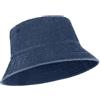 Zylioo L/XL/XXL, cappello da pescatore lavato, grande testa, protezione solare, misura 58 - 64 cm, vintage, protezione UV, Navy Blue-foderato - L, L