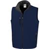 SADISRLS Gilet da lavoro in softshell micropile antivento impermeabile, senza maniche, calda con cerniera, multi tasche, per viaggio, tempo libero, Tg. S-3XL (IT, Testo, 3XL, Regular, Regular, Blu)